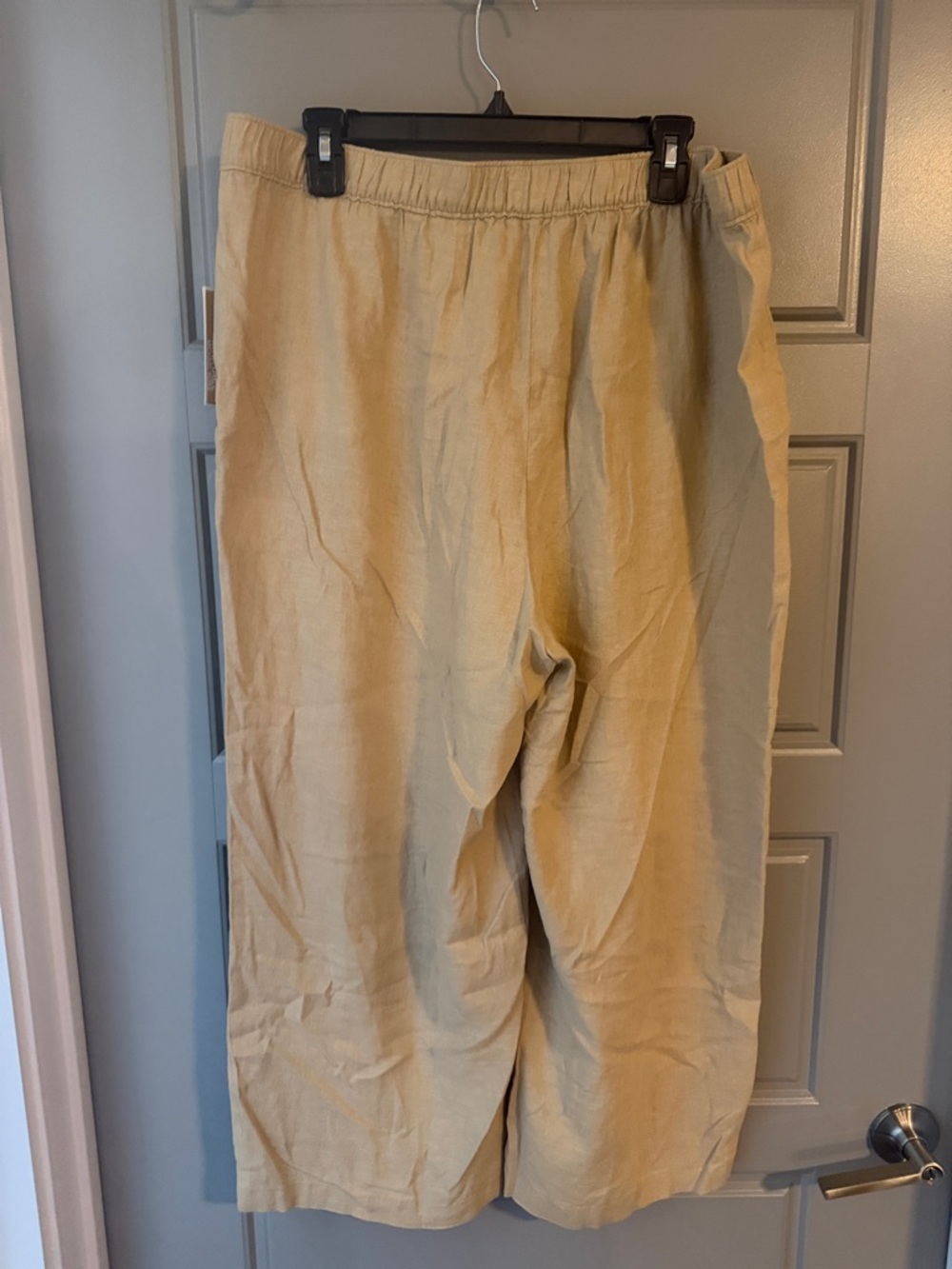 NWT Michael Kors Khacki Wide Leg Linen-Blend Pants - Picture 2 of 3